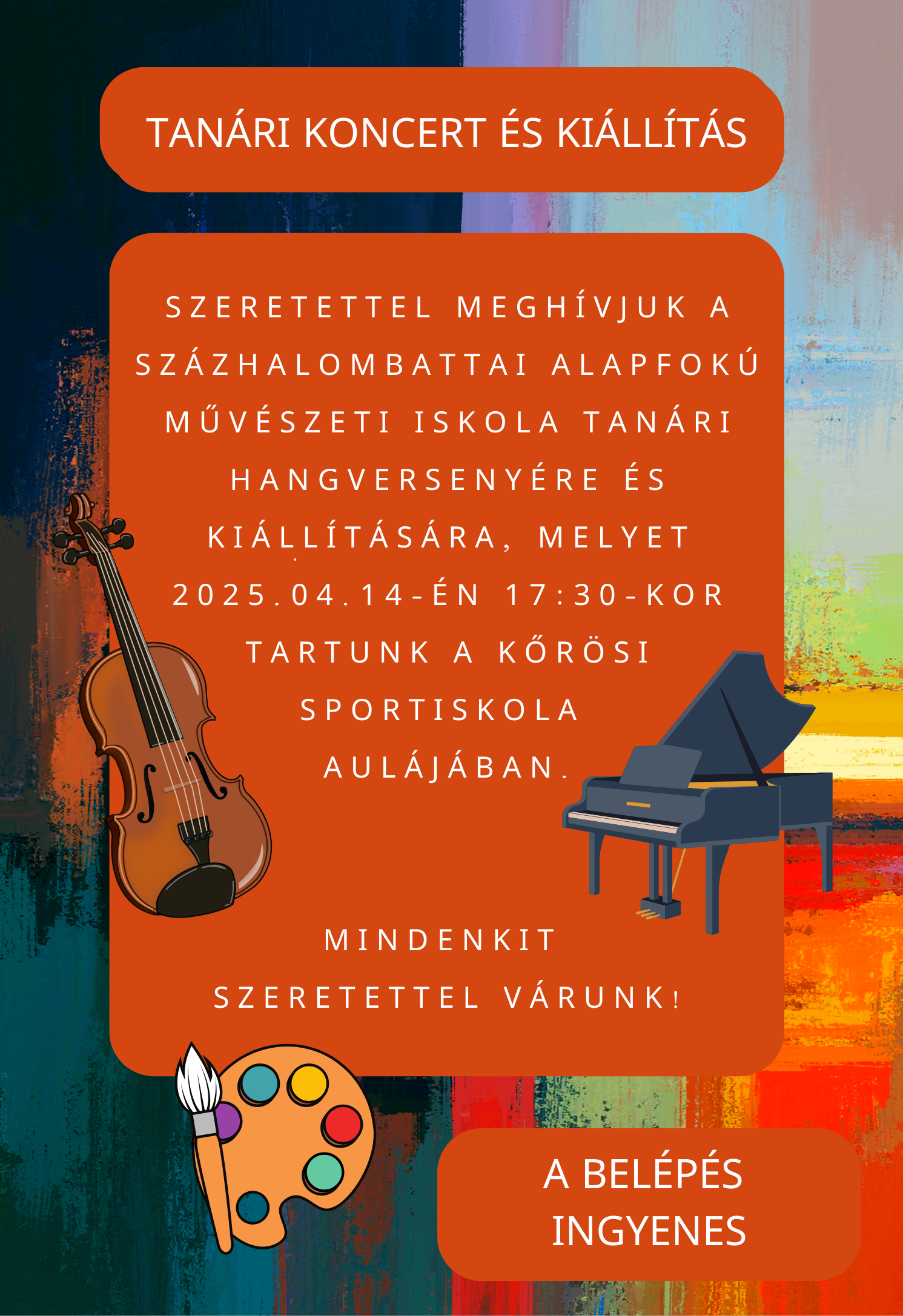 Blue Minimalist Concert Music Cover Poster 19
